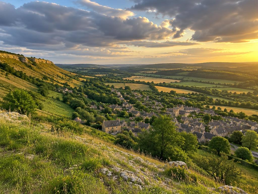 Evening light on the High Street
